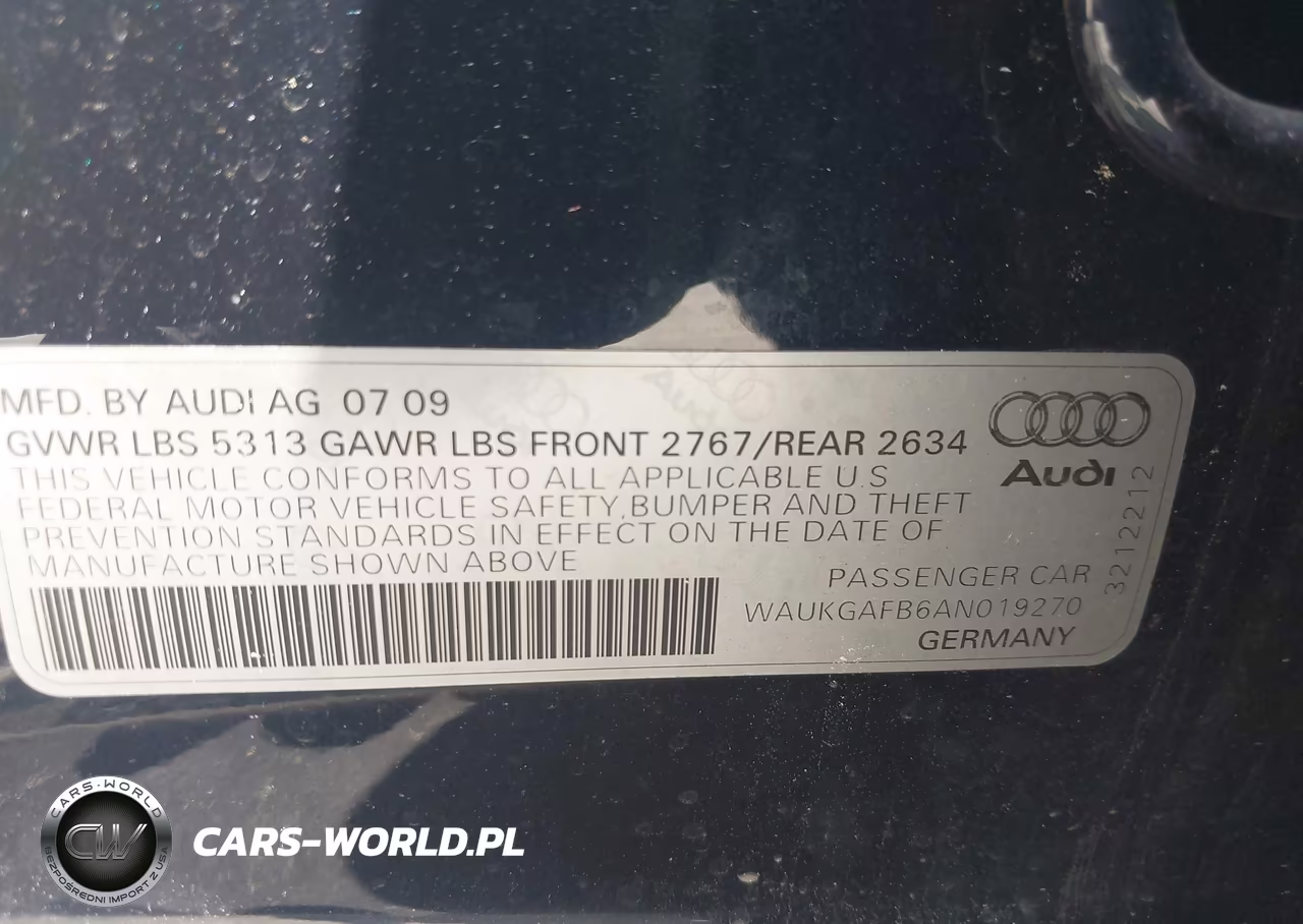 2010 Audi A6 3.0 Premium VIN:WAUKGAFB6AN019270 - 9