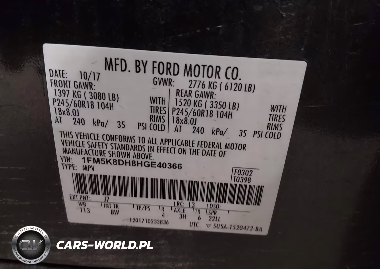 2017 Ford Explorer Xlt VIN:1FM5K8DH8HGE40366 - 9