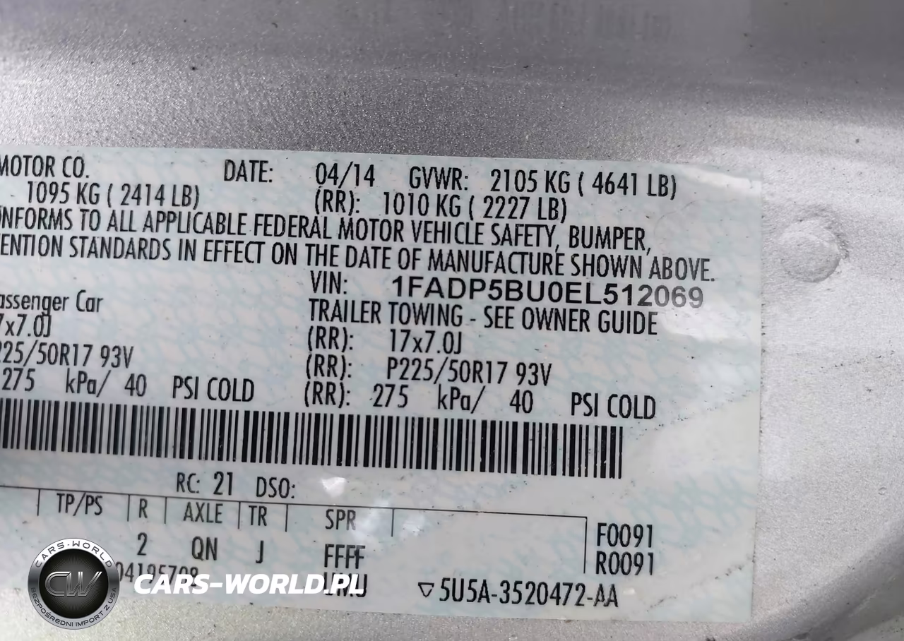2014 Ford C-Max Hybrid Sel VIN:1FADP5BU0EL512069 - 9