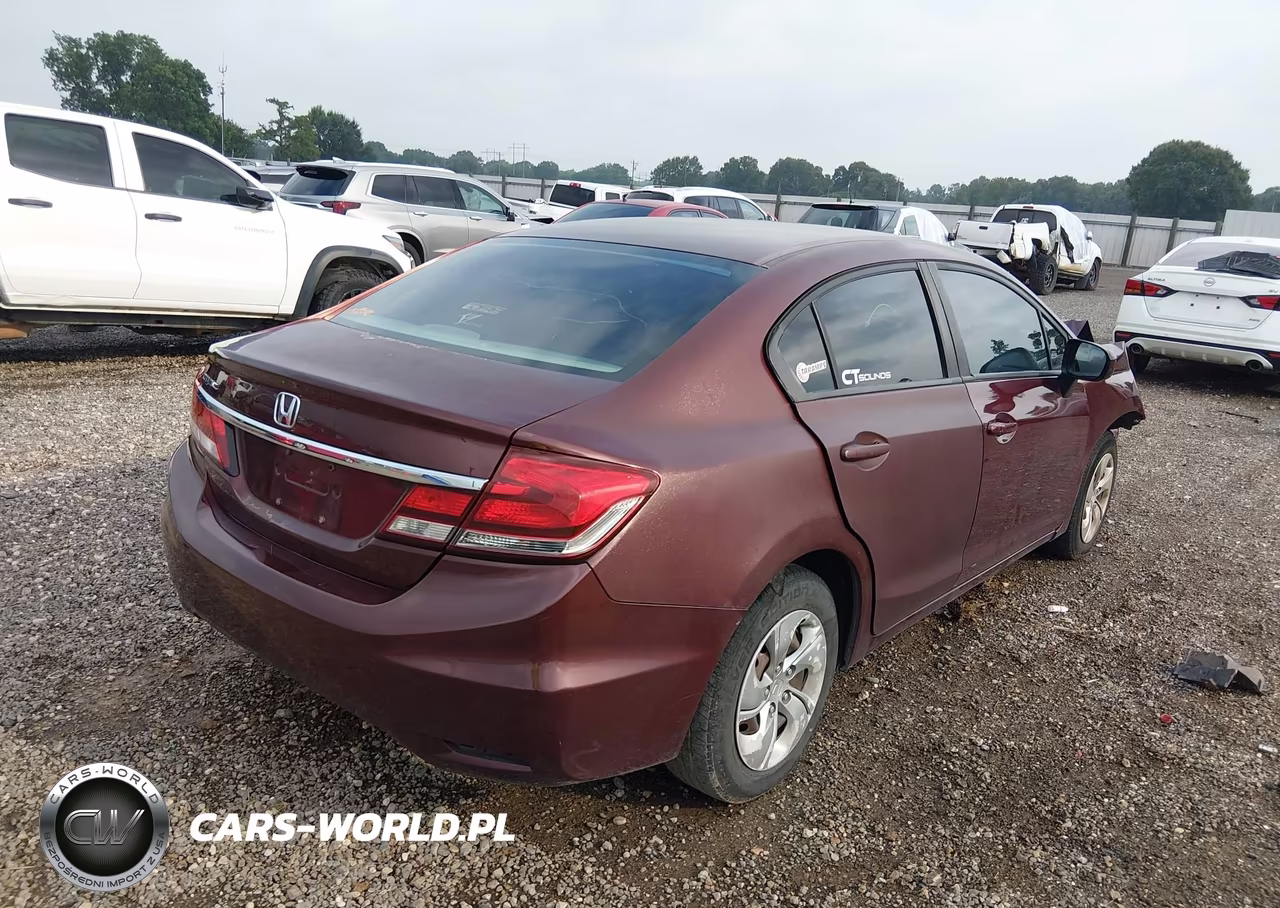 2014 Honda Civic Lx VIN:19XFB2F56EE025955 - 4