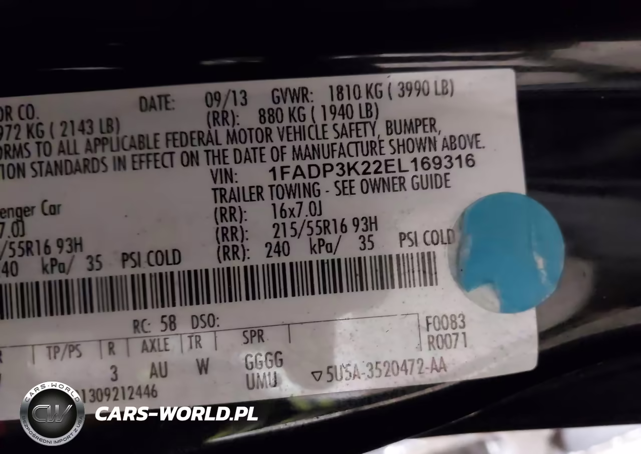 2014 Ford Focus Se VIN:1FADP3K22EL169316 - 9