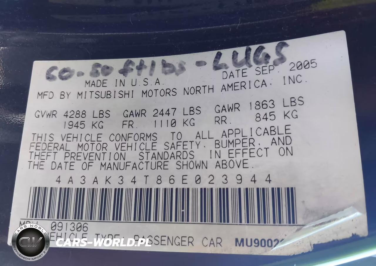 2006 Mitsubishi Eclipse Gt VIN:4A3AK34T86E023944 - 9