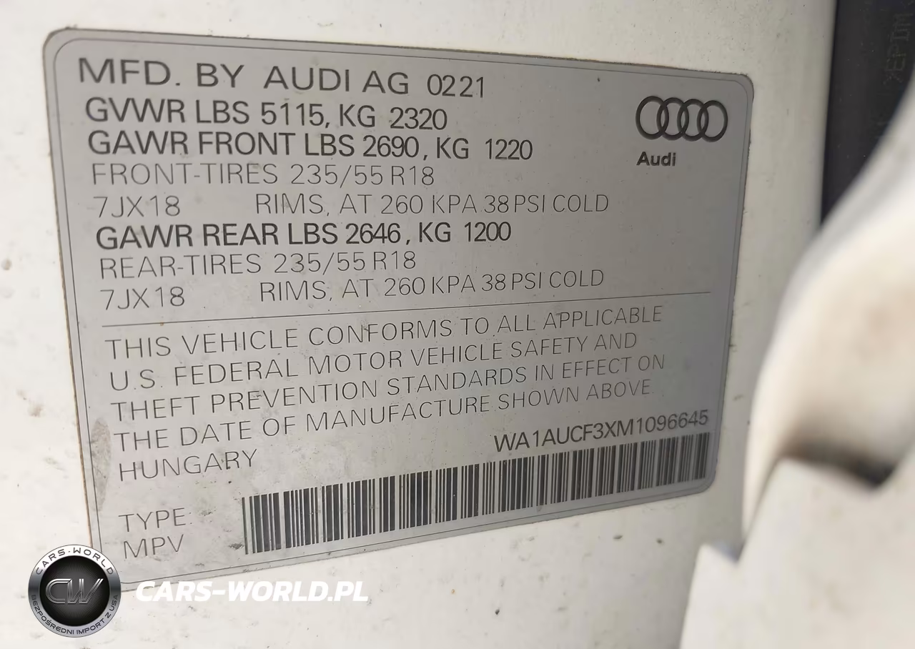 2021 Audi Q3 Premium 40 Tfsi Quattro Tiptronic VIN:WA1AUCF3XM1096645 - 9