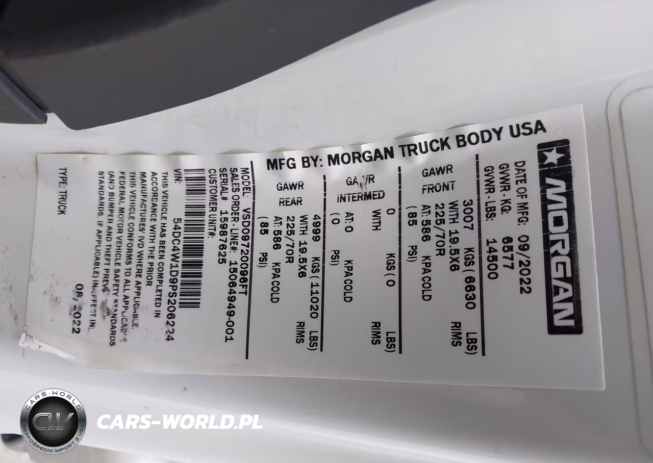 2023 Isuzu Npr Hd VIN:54DC4W1D9PS206224 - 9