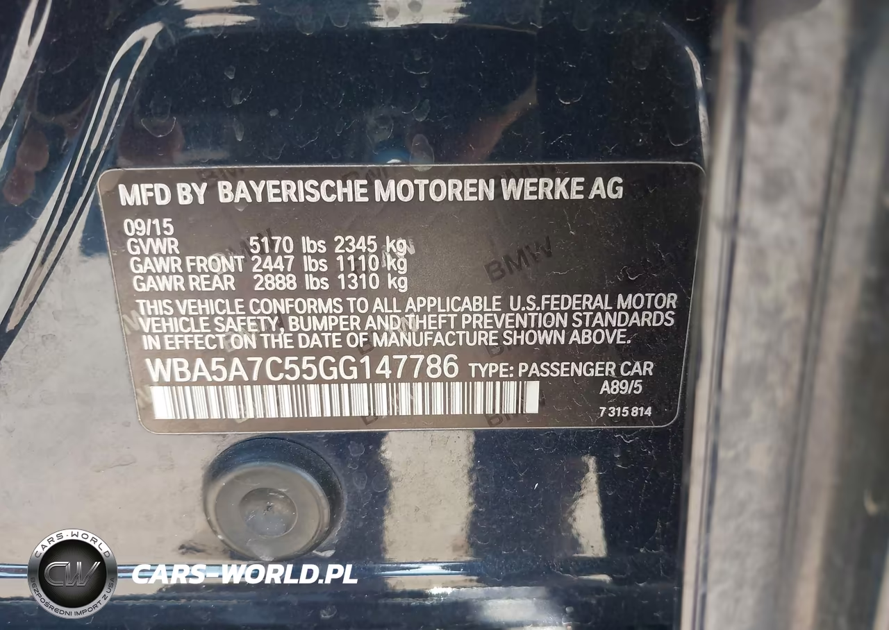 2016 BMW 528I xDrive VIN:WBA5A7C55GG147786 - 9