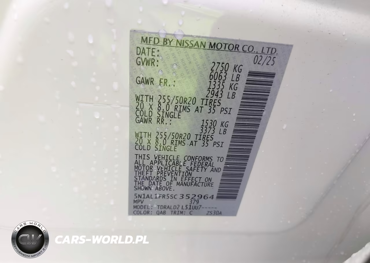 2025 Infiniti Qx60 Luxe VIN:5N1AL1FR5SC352964 - 9