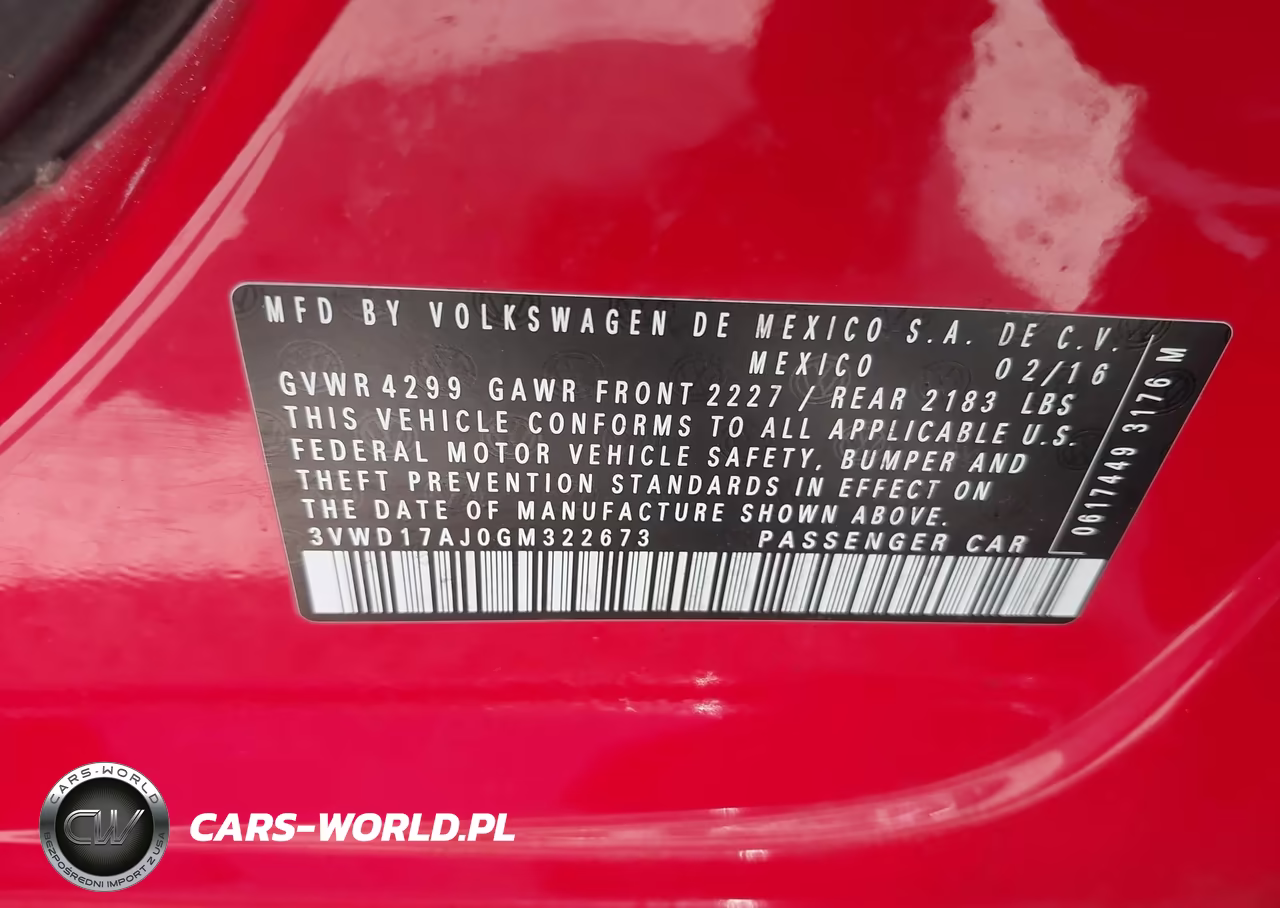 2016 Volkswagen Jetta 1.8T Sport VIN:3VWD17AJ0GM322673 - 9