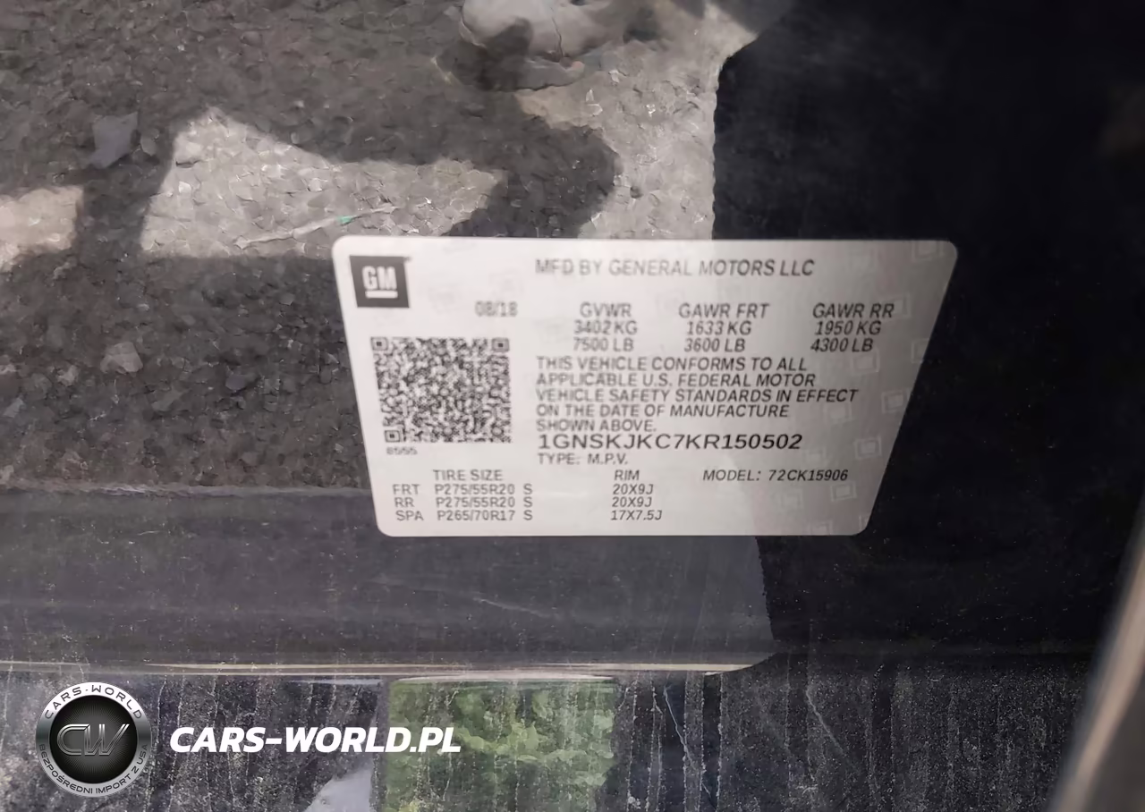 2019 Chevrolet Suburban Premier VIN:1GNSKJKC7KR150502 - 9