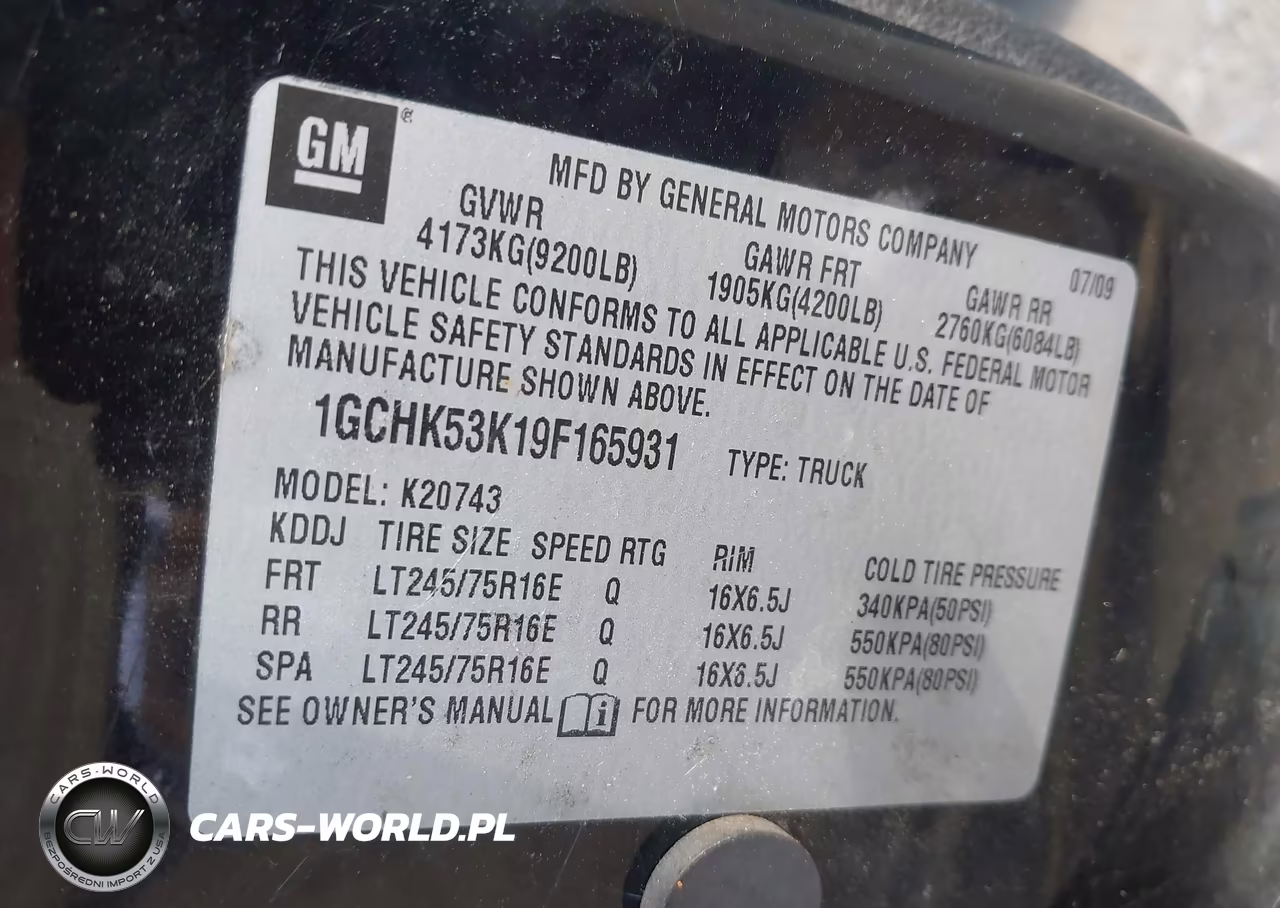 2009 Chevrolet Silverado 2500Hd Lt VIN:1GCHK53K19F165931 - 9