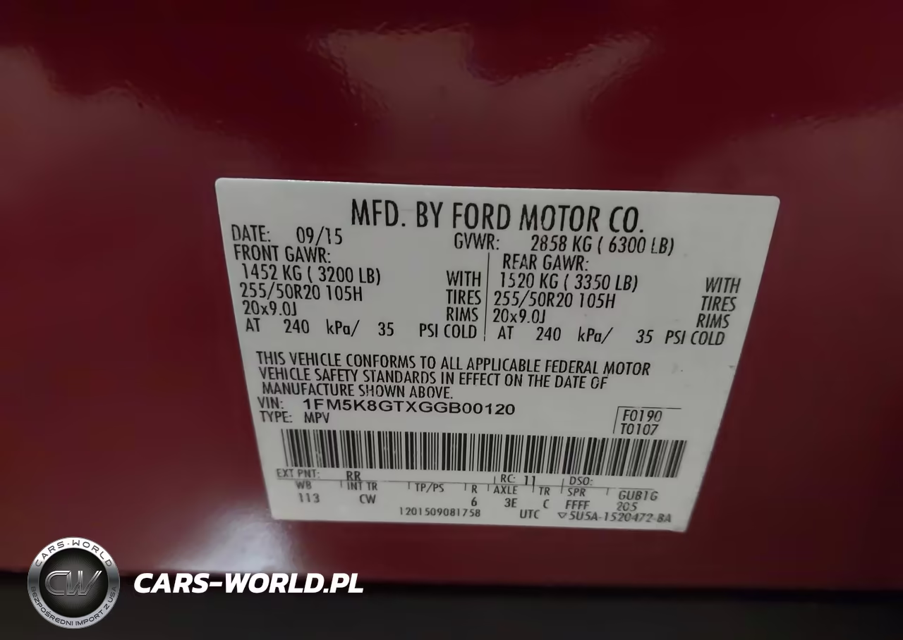 2016 Ford Explorer Sport VIN:1FM5K8GTXGGB00120 - 9
