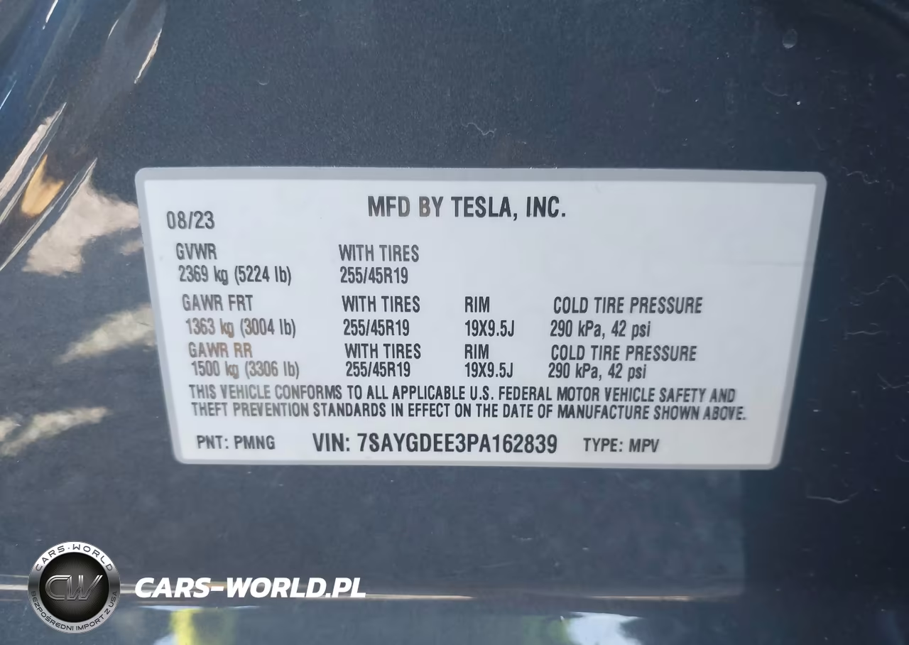 2023 Tesla Model Y Awd-Long Range Dual Motor All-Wheel Drive VIN:7SAYGDEE3PA162839 - 9
