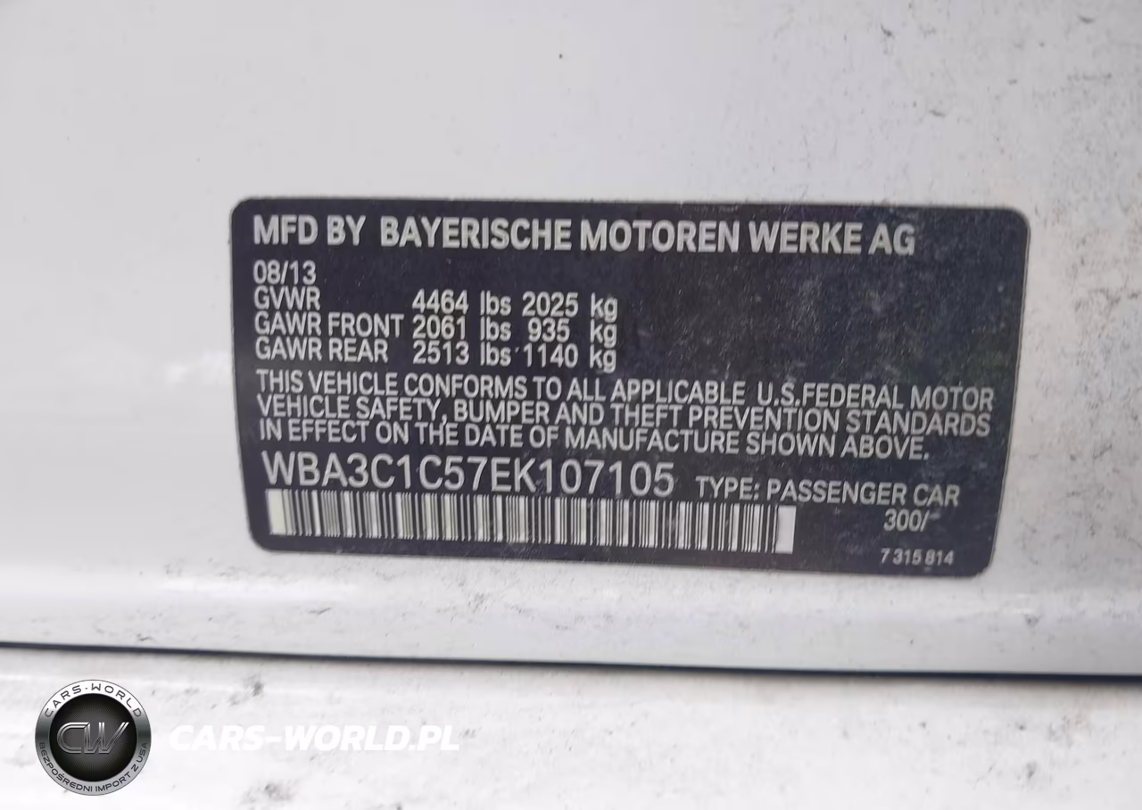 2014 BMW 328I VIN:WBA3C1C57EK107105 - 9