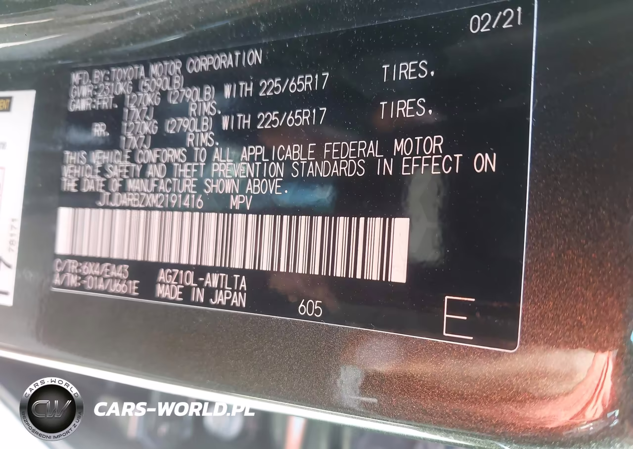 2021 Lexus Nx 300 VIN:JTJDARBZXM2191416 - 9