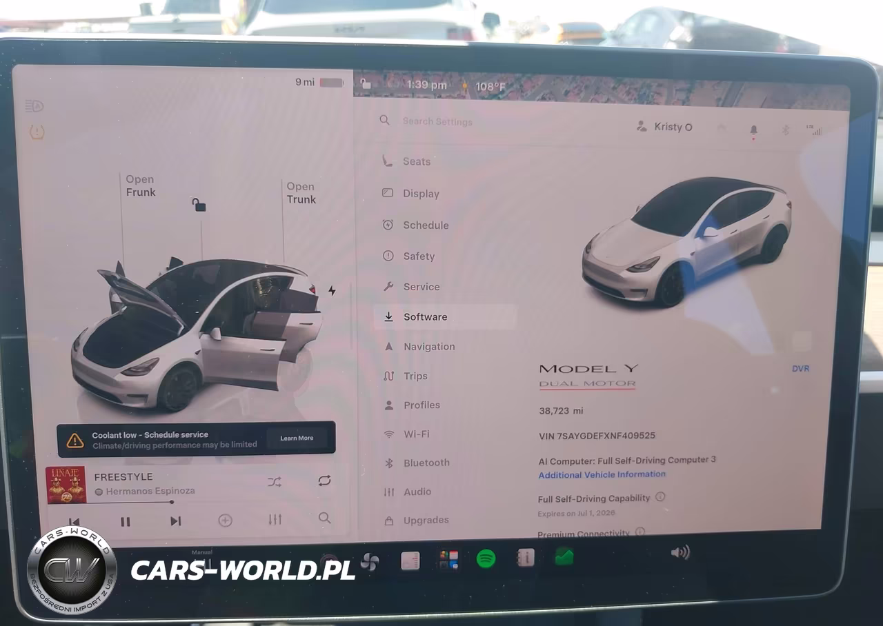 2022 Tesla Model Y Performance Dual Motor All-Wheel Drive VIN:7SAYGDEFXNF409525 - 7