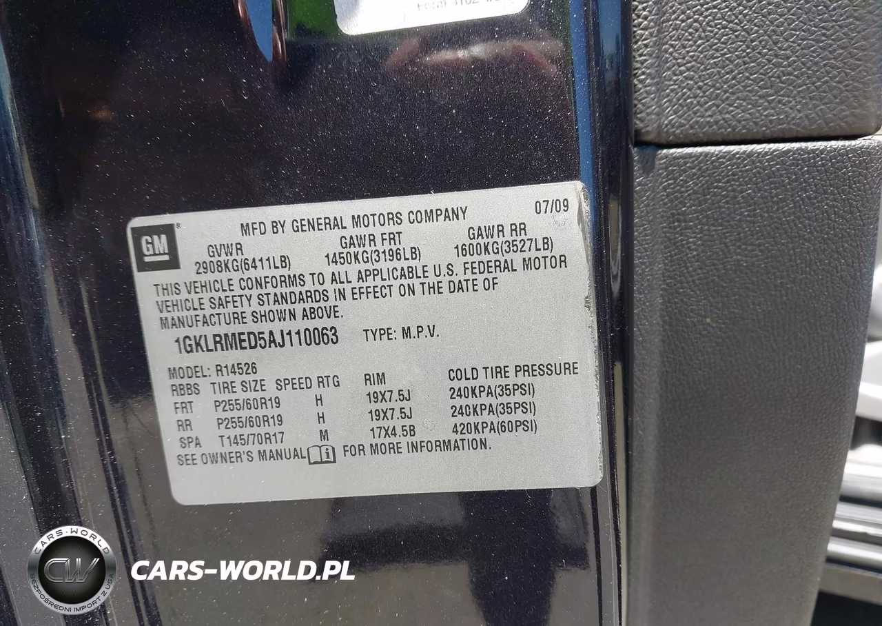2010 GMC Acadia Slt-1 VIN:1GKLRMED5AJ110063 - 9