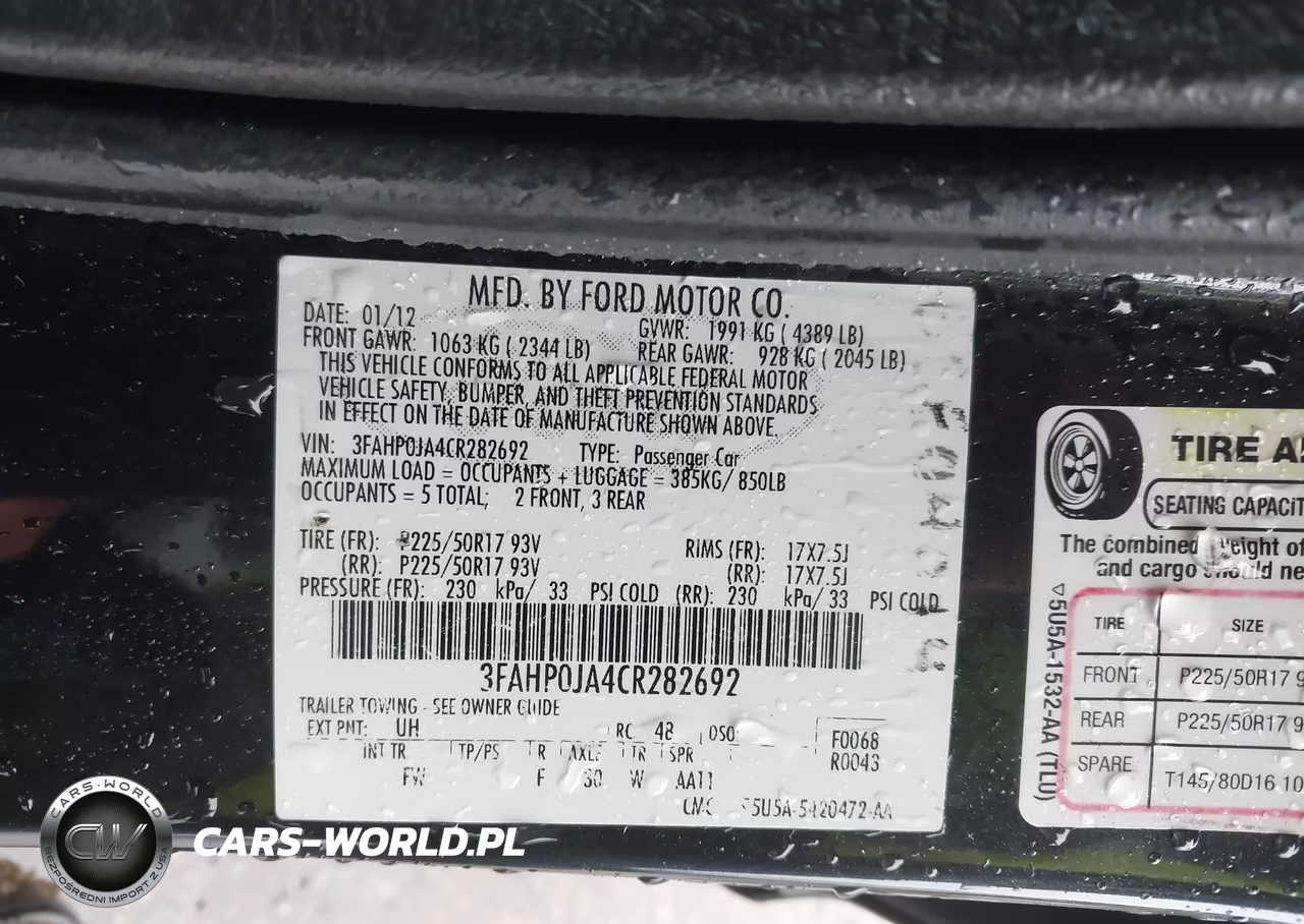 2012 Ford Fusion Sel VIN:3FAHP0JA4CR282692 - 9