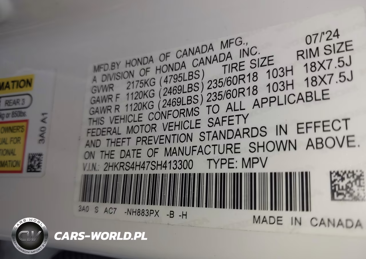 2025 Honda Cr-V Ex Awd VIN:2HKRS4H47SH413300 - 9