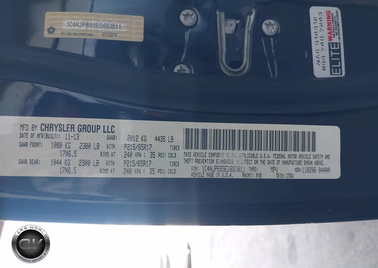 2014 Jeep Patriot Sport VIN:1C4NJPBB5ED663011 - 9