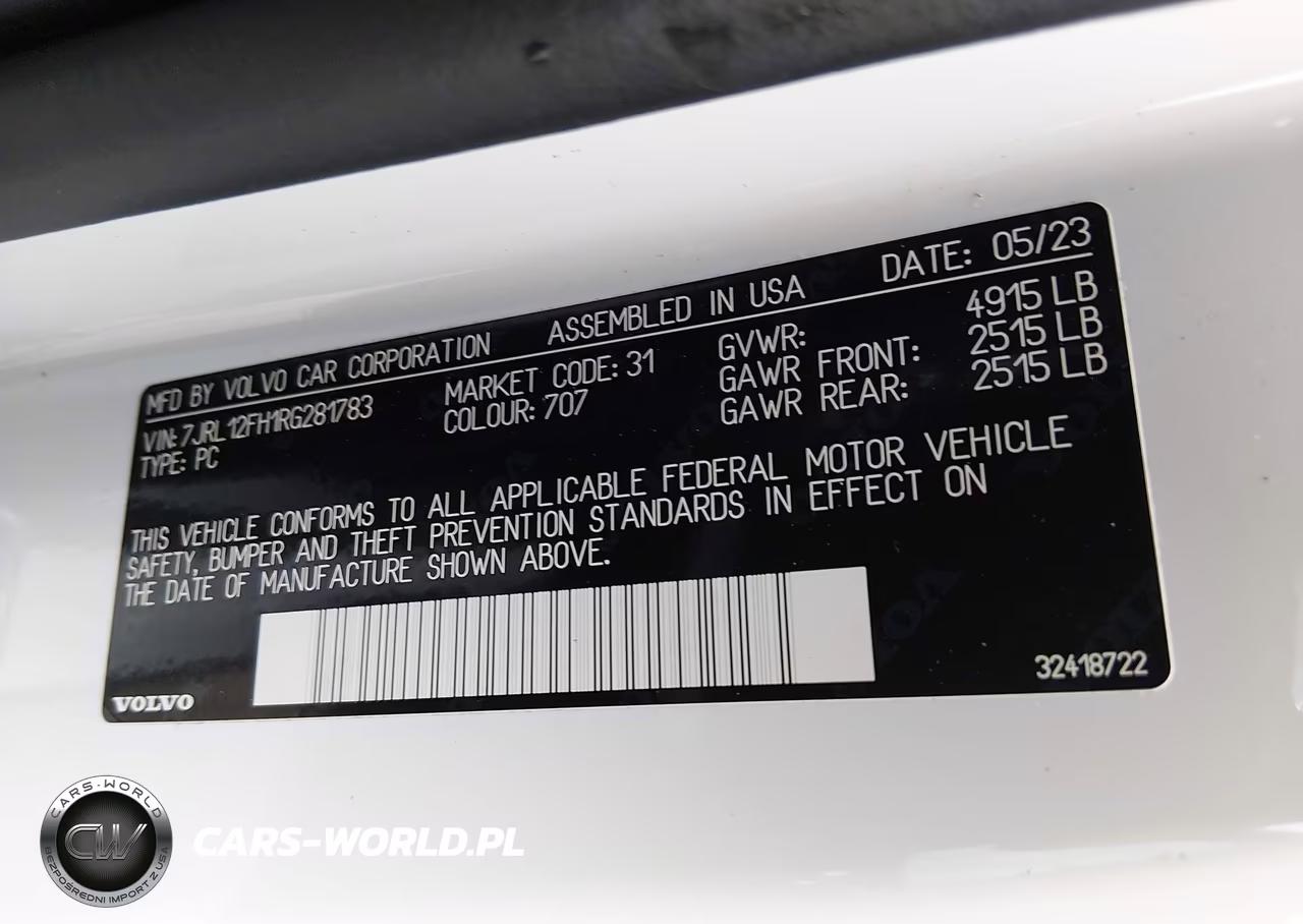 2024 Volvo S60 B5 Plus Black Edition VIN:7JRL12FH1RG281783 - 9