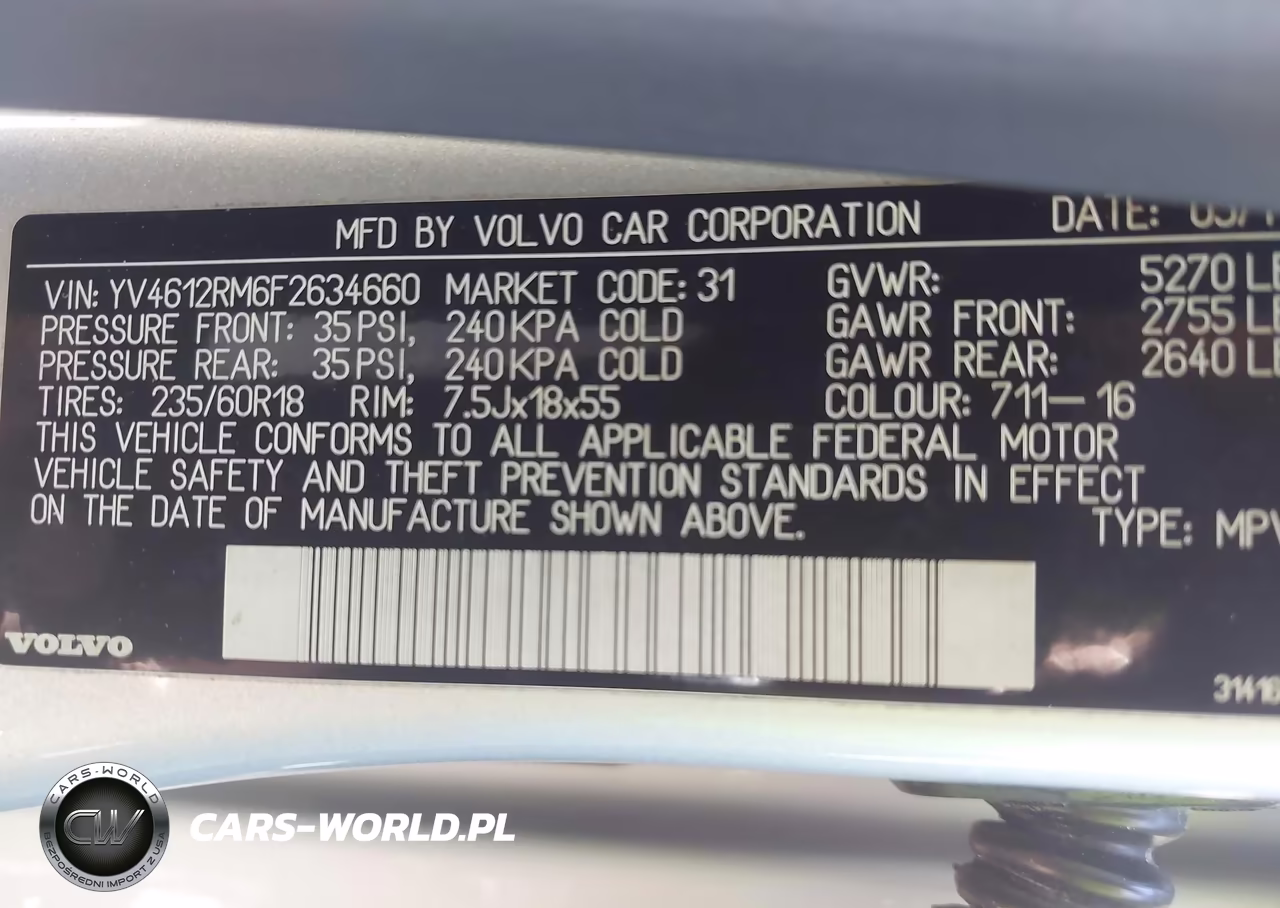 2015 Volvo Xc60 T5 Platinum VIN:YV4612RM6F2634660 - 9