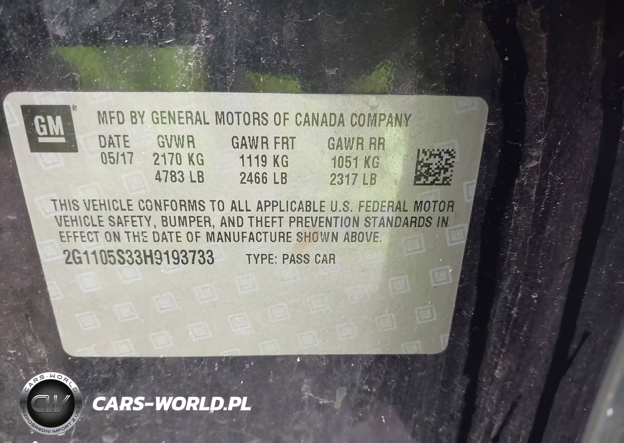 2017 Chevrolet Impala 1Lt VIN:2G1105S33H9193733 - 9