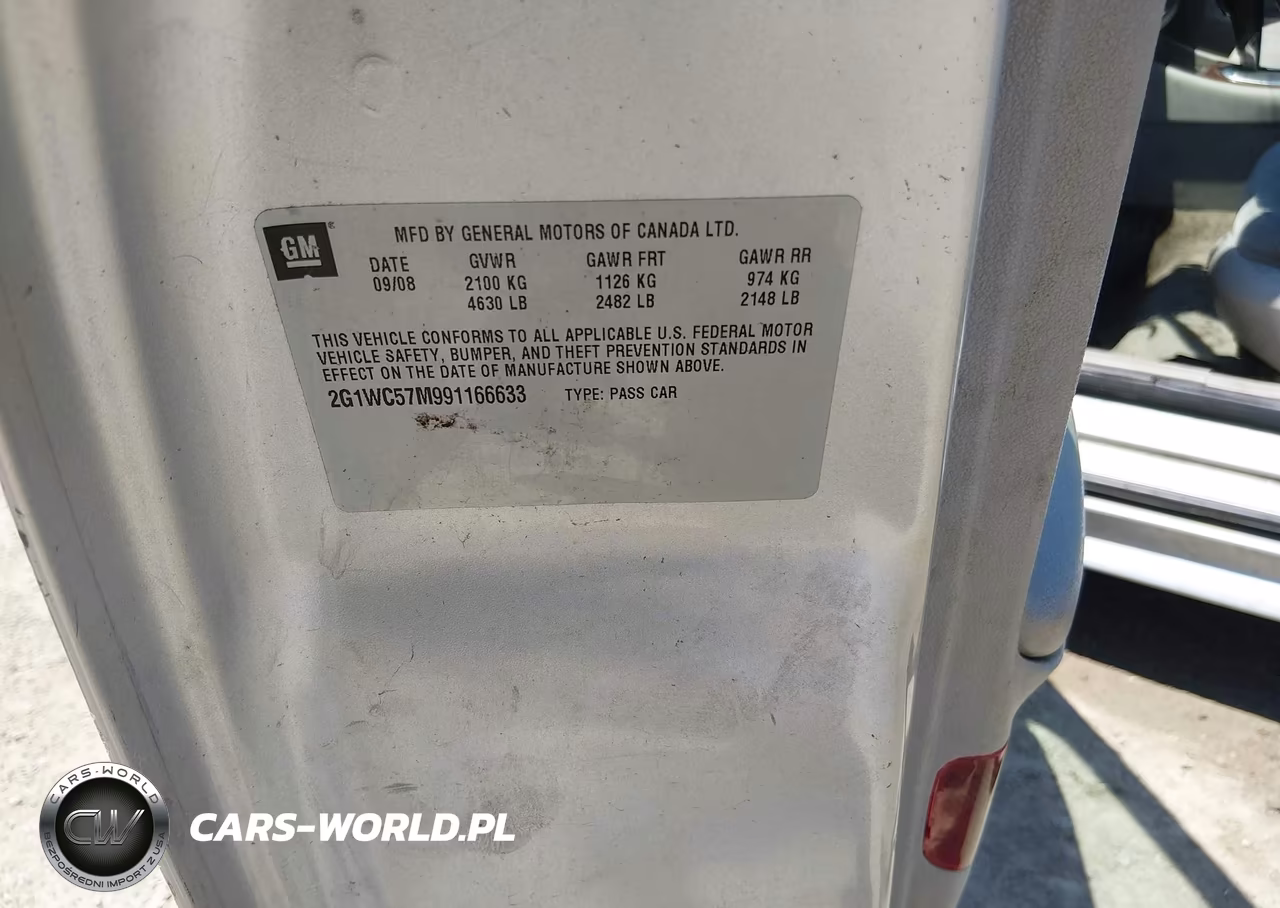 2009 Chevrolet Impala Lt VIN:2G1WC57M991166633 - 9
