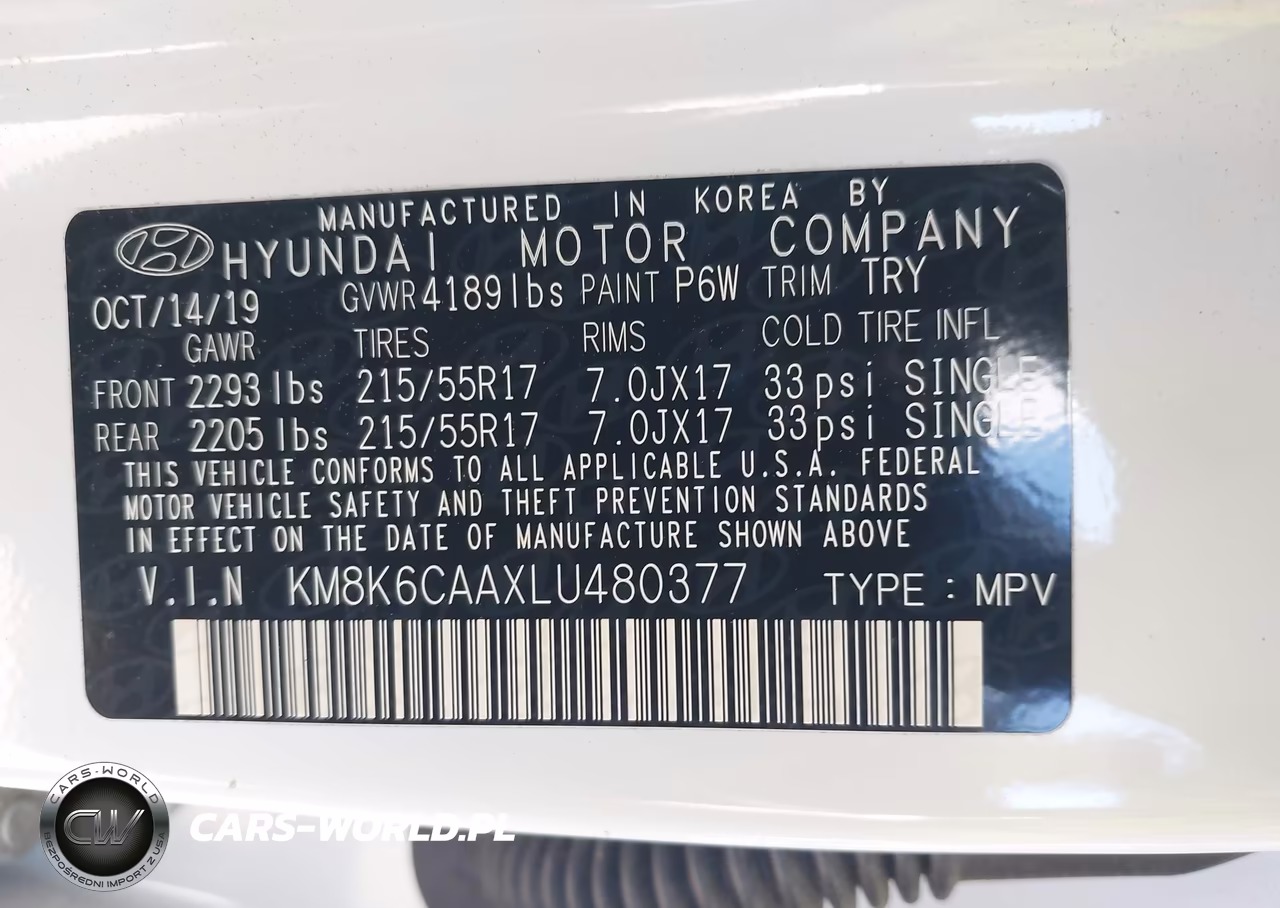 2020 Hyundai Kona Sel Plus VIN:KM8K6CAAXLU480377 - 9
