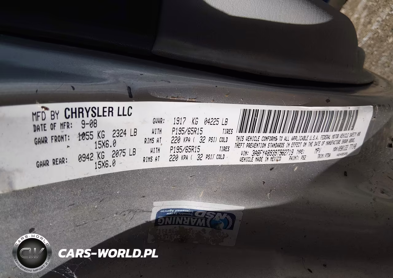 2009 Chrysler Pt Cruiser Lx VIN:3A8FY48939T532719 - 9