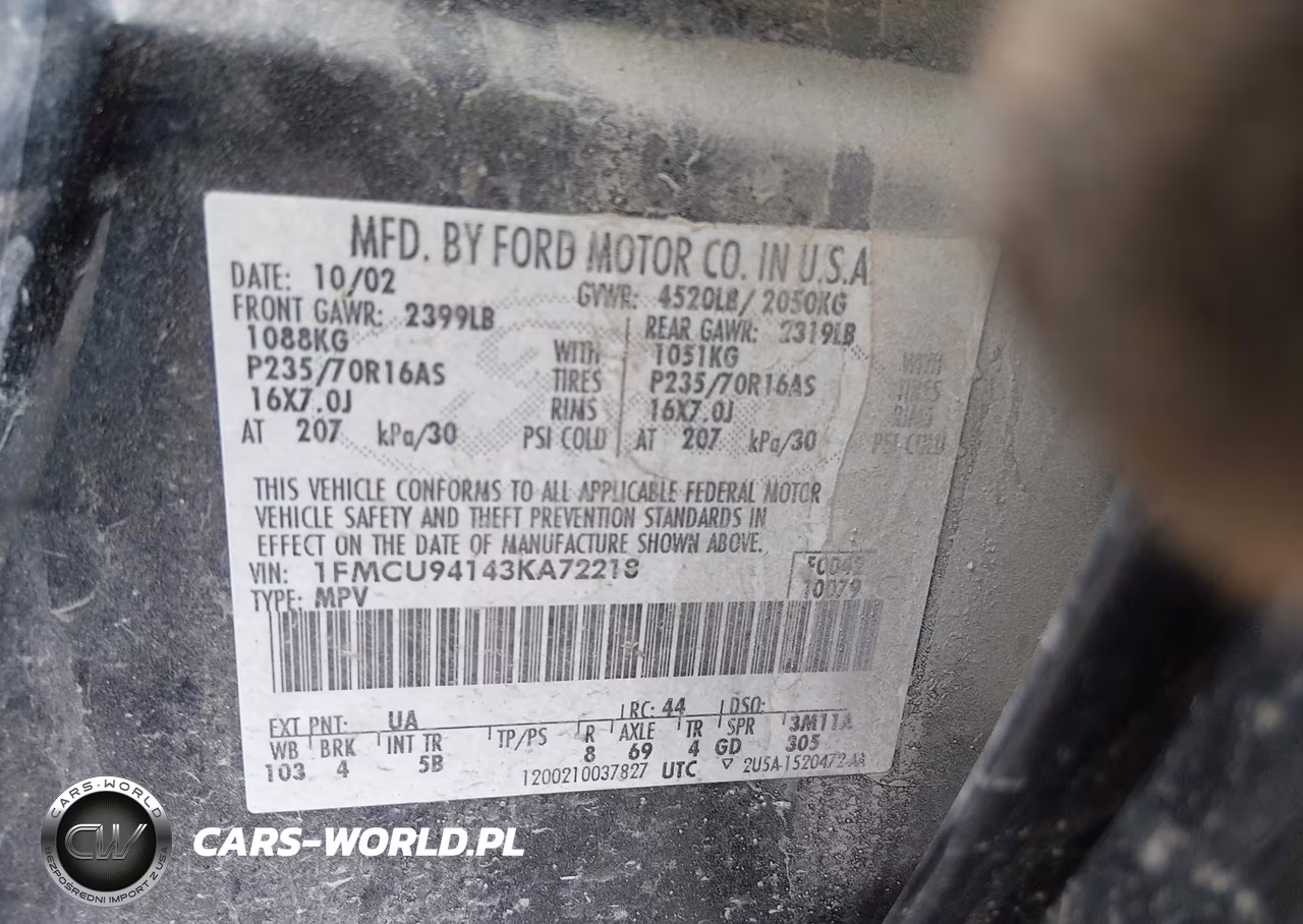 2003 Ford Escape Limited VIN:1FMCU94143KA72218 - 9