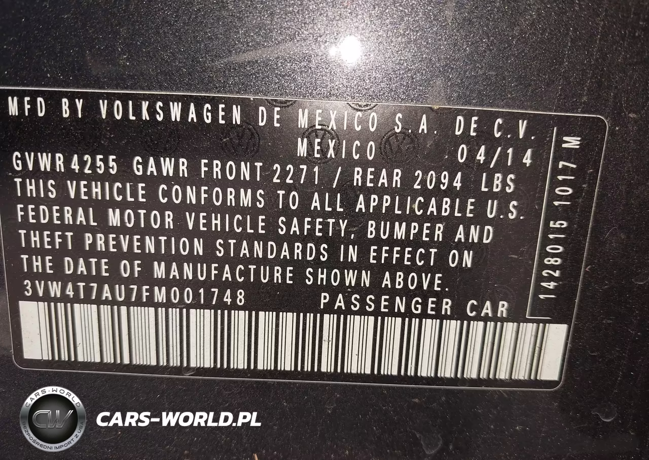 2015 Volkswagen Golf Gti 2.0T Autobahn 4-Door VIN:3VW4T7AU7FM001748 - 9