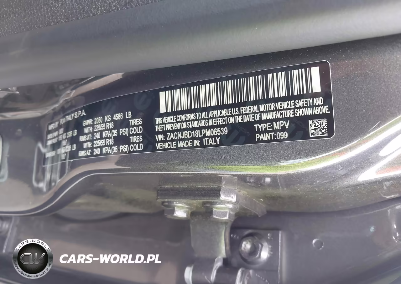 2020 Jeep Renegade Limited 4X4 VIN:ZACNJBD18LPM06539 - 9