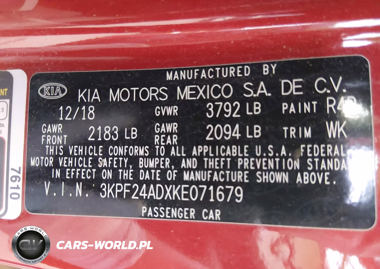 2019 Kia Forte Lxs VIN:3KPF24ADXKE071679 - 9