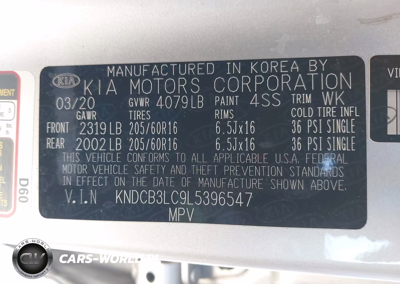 2020 Kia Niro Lx VIN:KNDCB3LC9L5396547 - 9