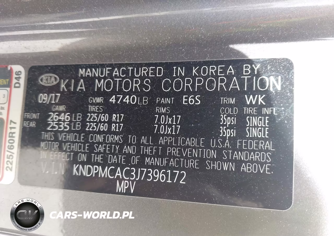 2018 Kia Sportage Lx VIN:KNDPMCAC3J7396172 - 9