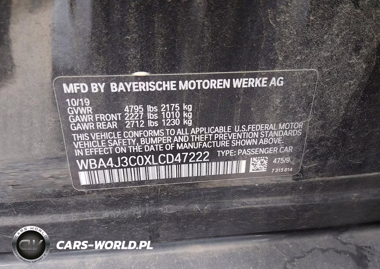 2020 BMW 430I Gran Coupe xDrive VIN:WBA4J3C0XLCD47222 - 9
