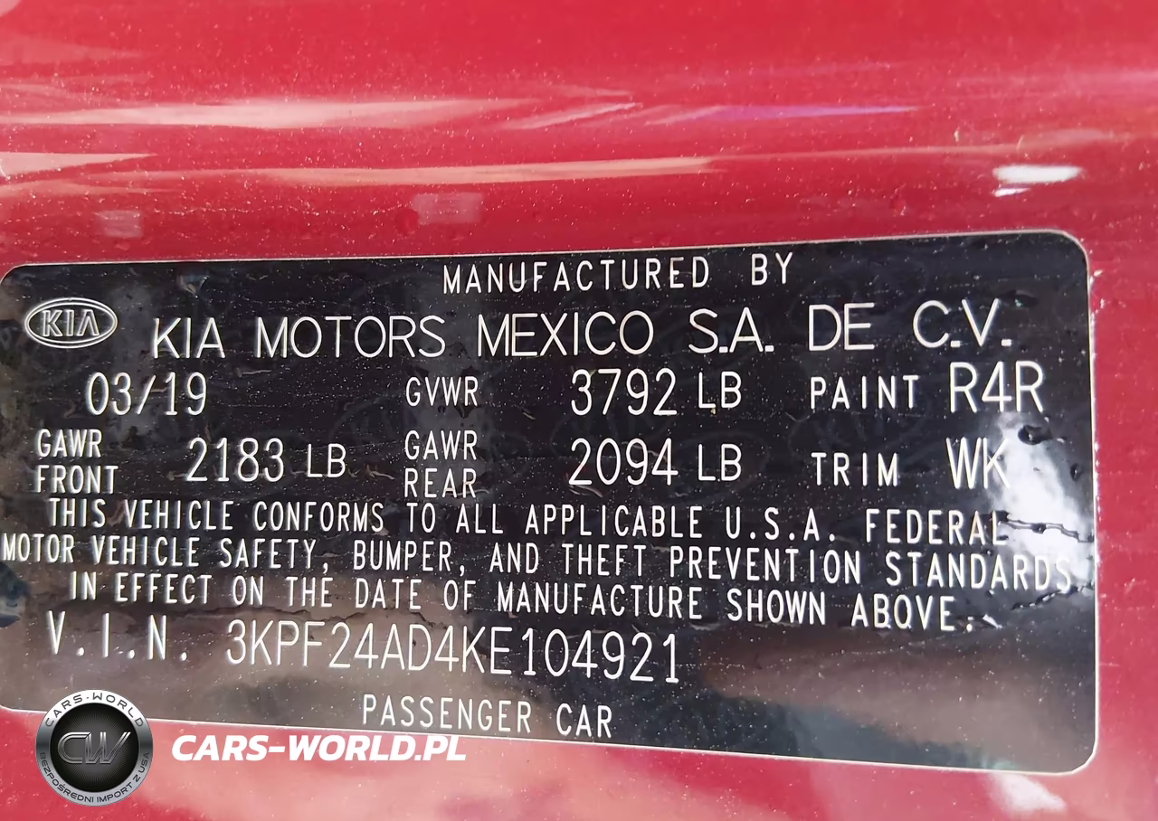 2019 Kia Forte Lxs VIN:3KPF24AD4KE104921 - 9