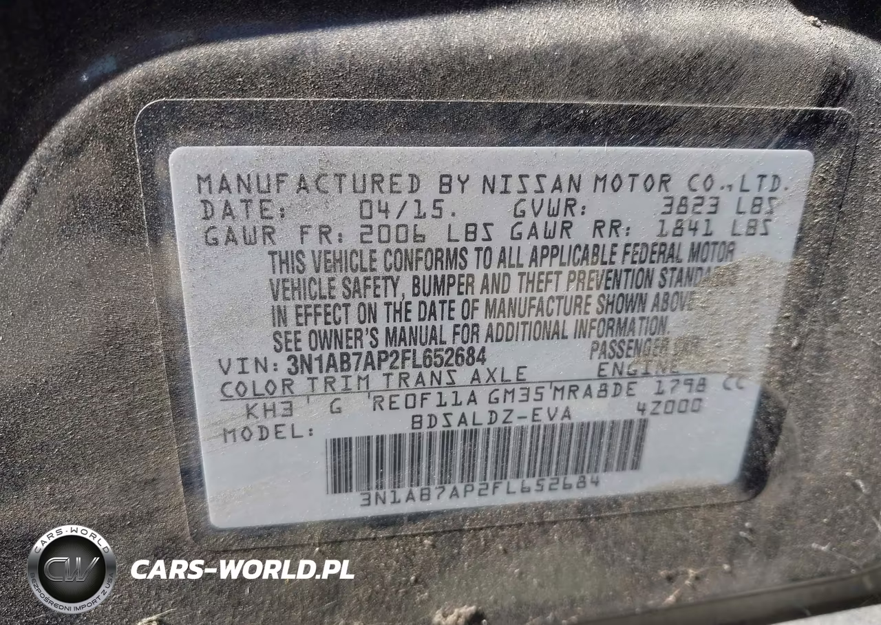 2015 Nissan Sentra Fe+ S-S-Sl-Sr-Sv VIN:3N1AB7AP2FL652684 - 9