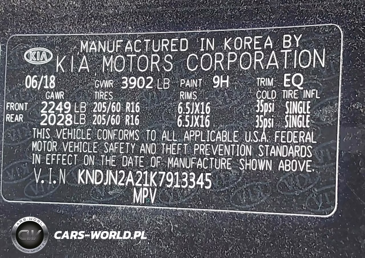 2019 Kia Soul VIN:KNDJN2A21K7913345 - 9