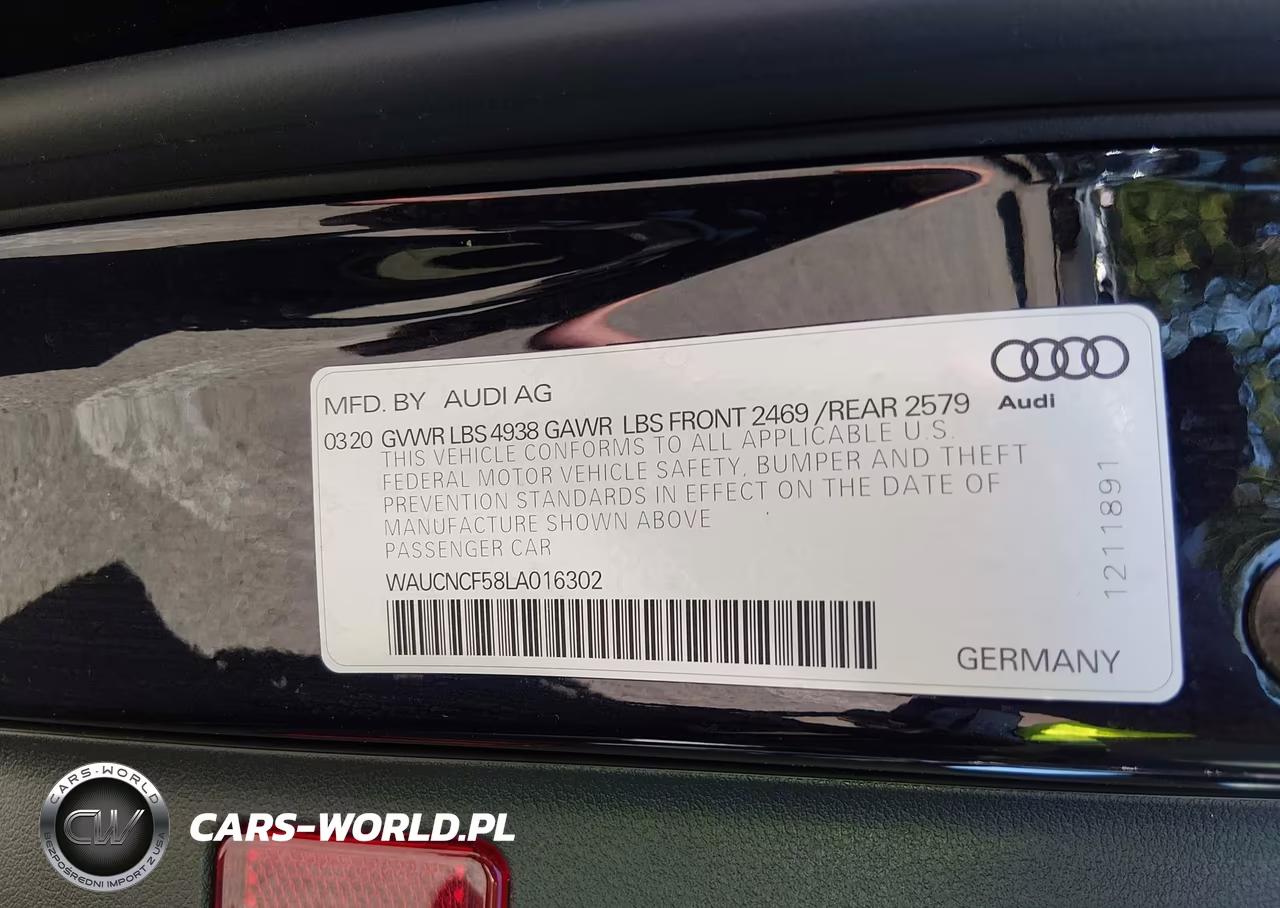 2020 Audi A5 Sportback Premium Plus 45 Tfsi Quattro S Tronic VIN:WAUCNCF58LA016302 - 9