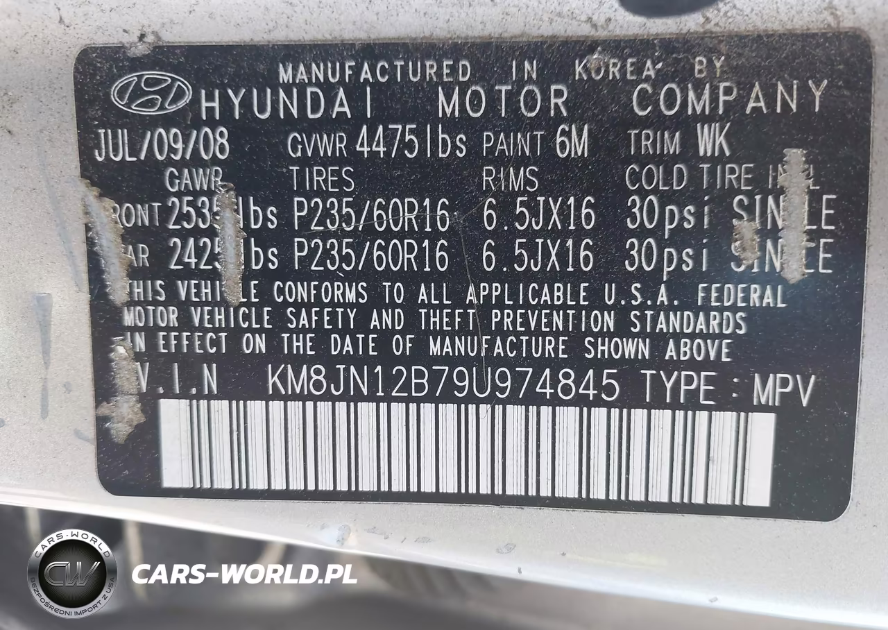2009 Hyundai Tucson Limited VIN:KM8JN12B79U974845 - 9