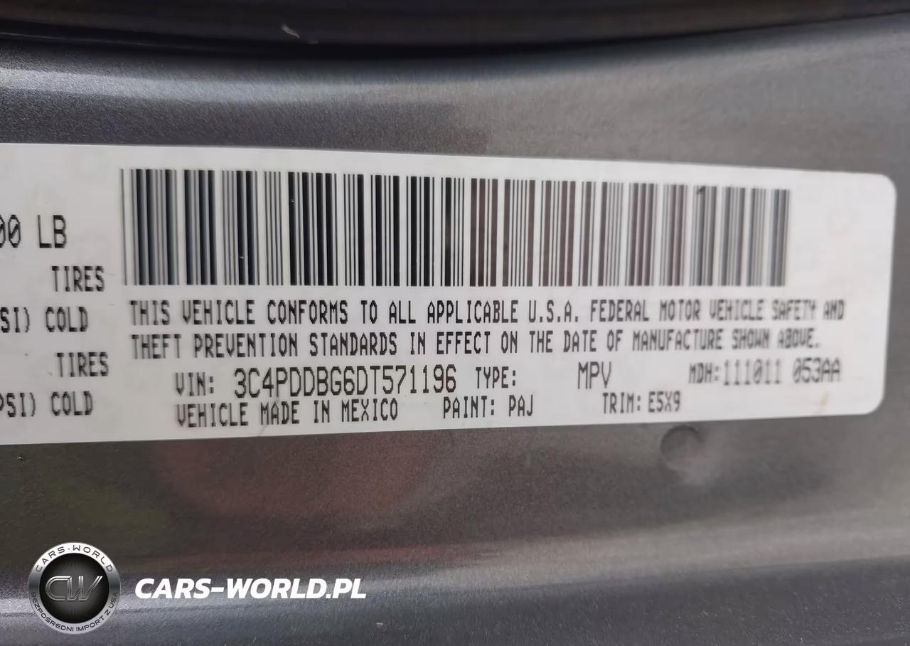2013 Dodge Journey Sxt VIN:3C4PDDBG6DT571196 - 9