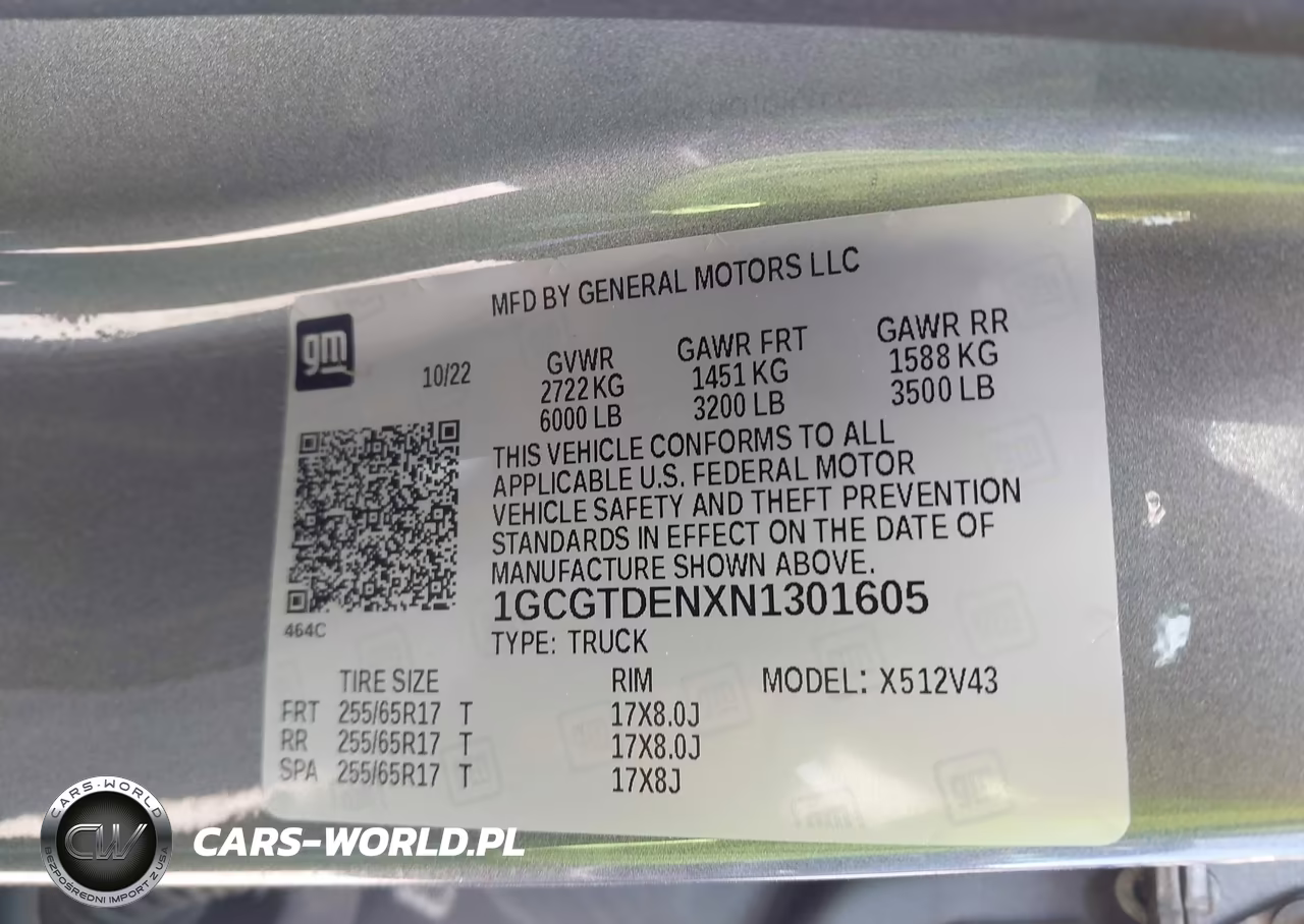 2022 Chevrolet Colorado Z71 VIN:1GCGTDENXN1301605 - 9