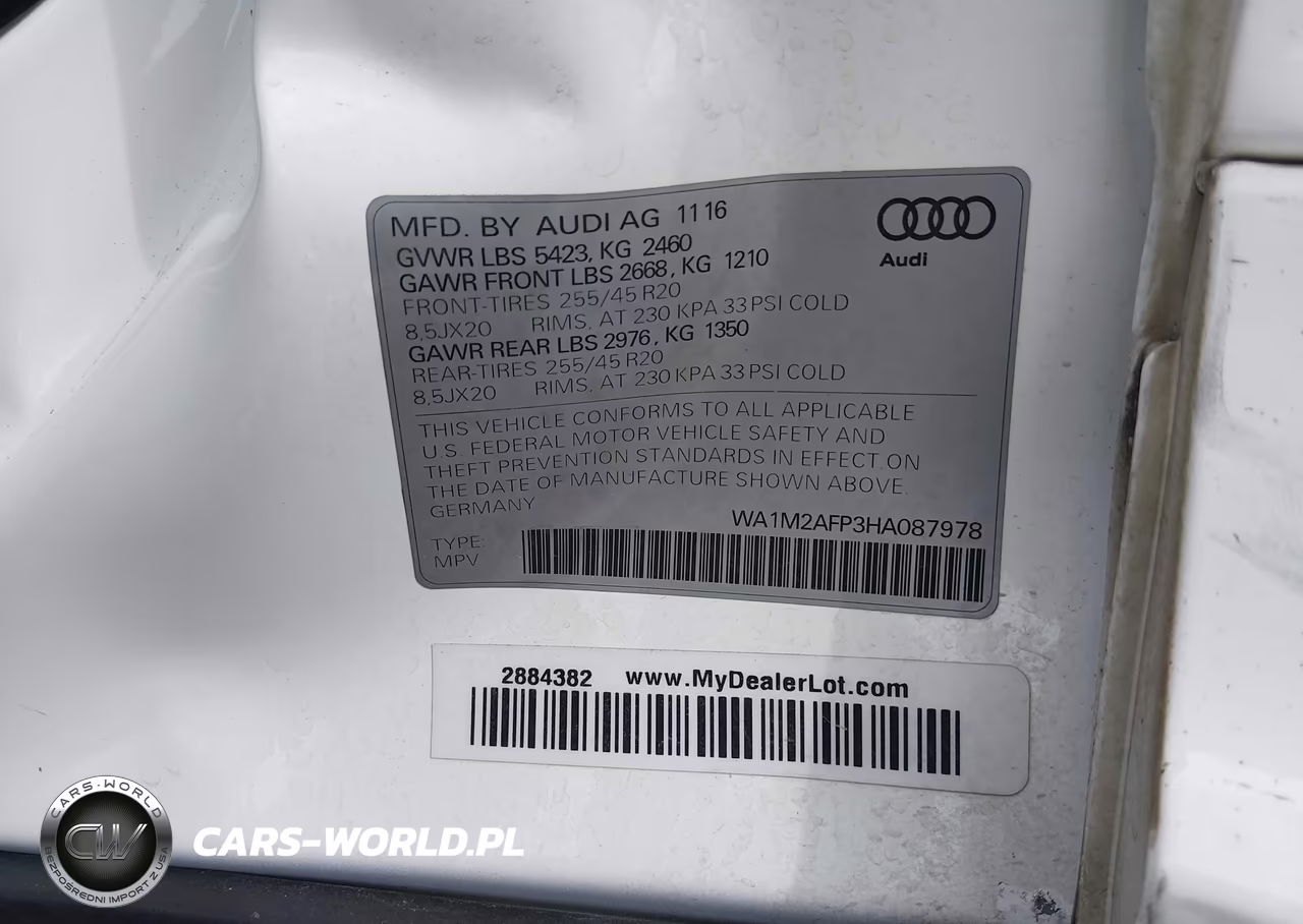 2017 Audi Q5 2.0T Premium VIN:WA1M2AFP3HA087978 - 9