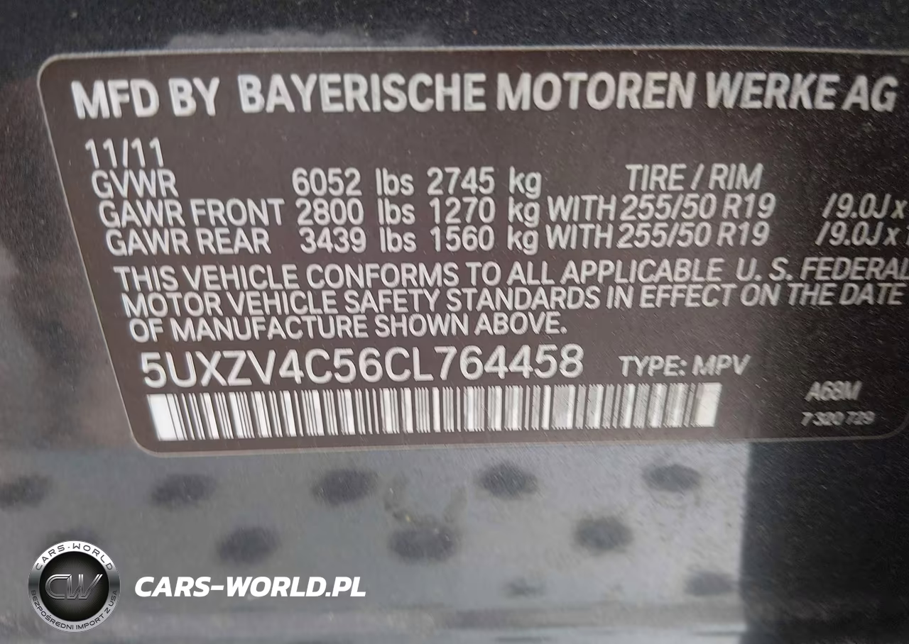 2012 BMW X5 xDrive35I-xDrive35I Premium-xDrive35I Sport Activity VIN:5UXZV4C56CL764458 - 9