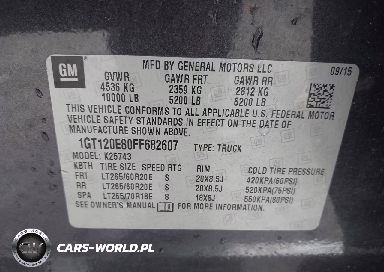 2015 GMC Sierra 2500Hd Available Wifi Denali VIN:1GT120E80FF682607 - 9
