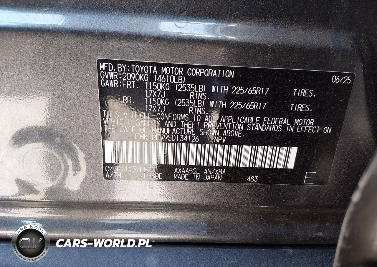 2025 Toyota Rav4 Le VIN:JTMK1RFV9SD134126 - 9