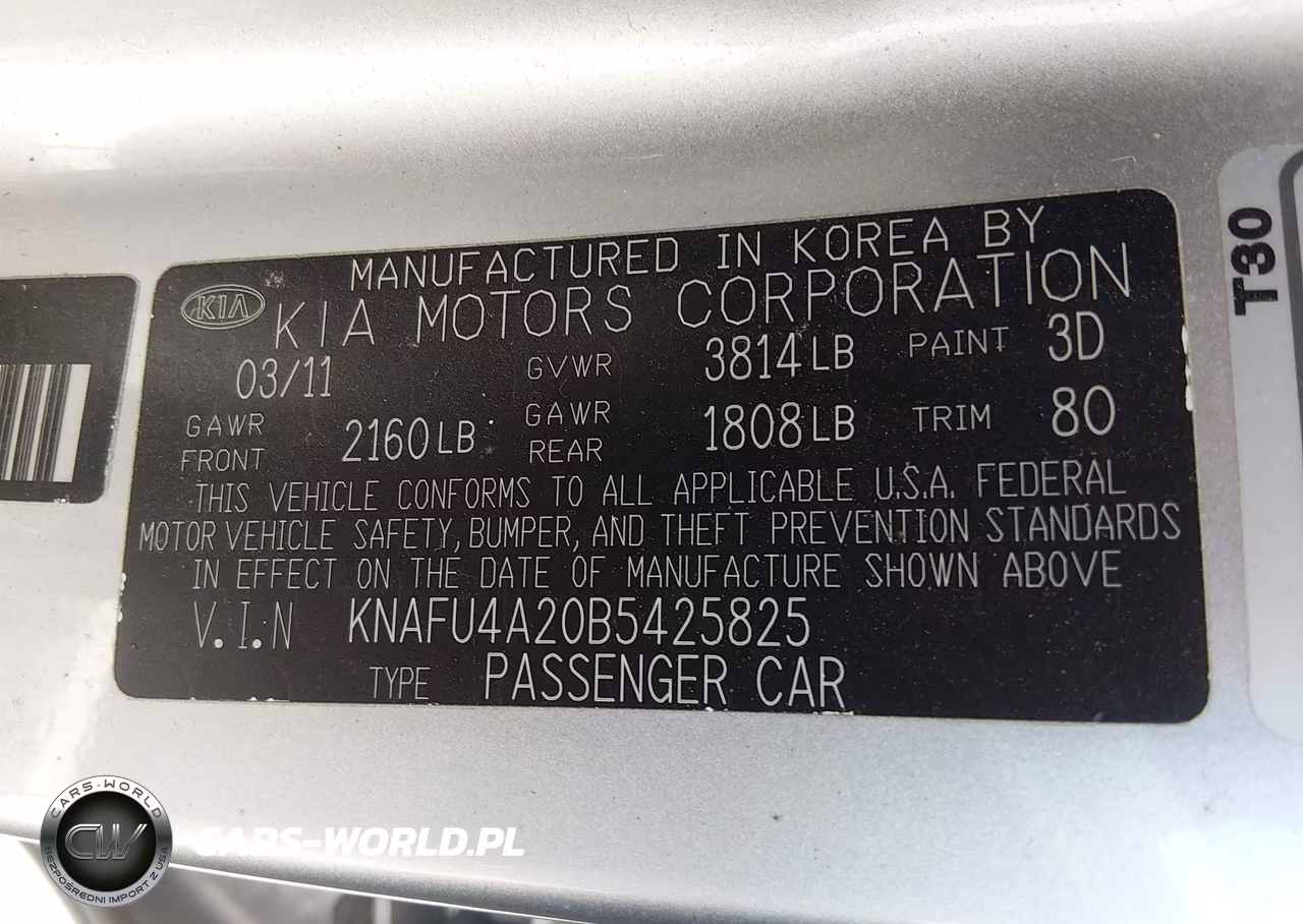 2011 Kia Forte Ex VIN:KNAFU4A20B5425825 - 9