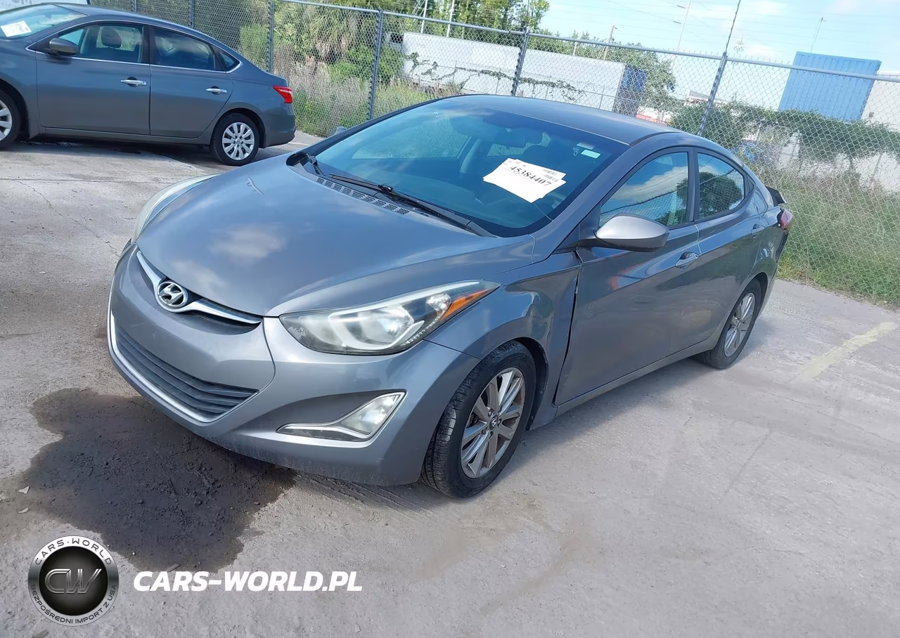 2014 Hyundai Elantra Se VIN:5NPDH4AE0EH483480 - 2