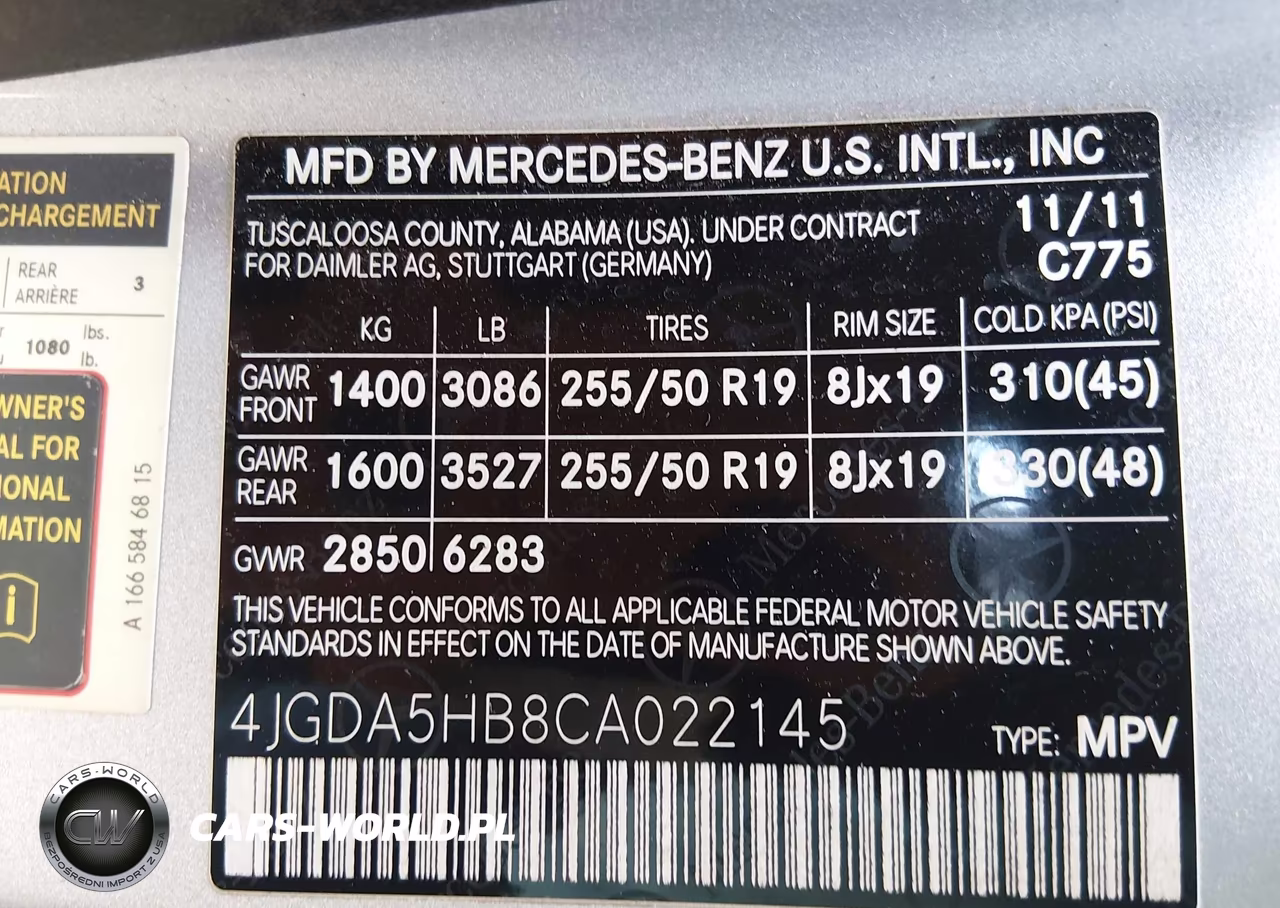 2012 Mercedes-Benz Ml 350 4Matic VIN:4JGDA5HB8CA022145 - 9