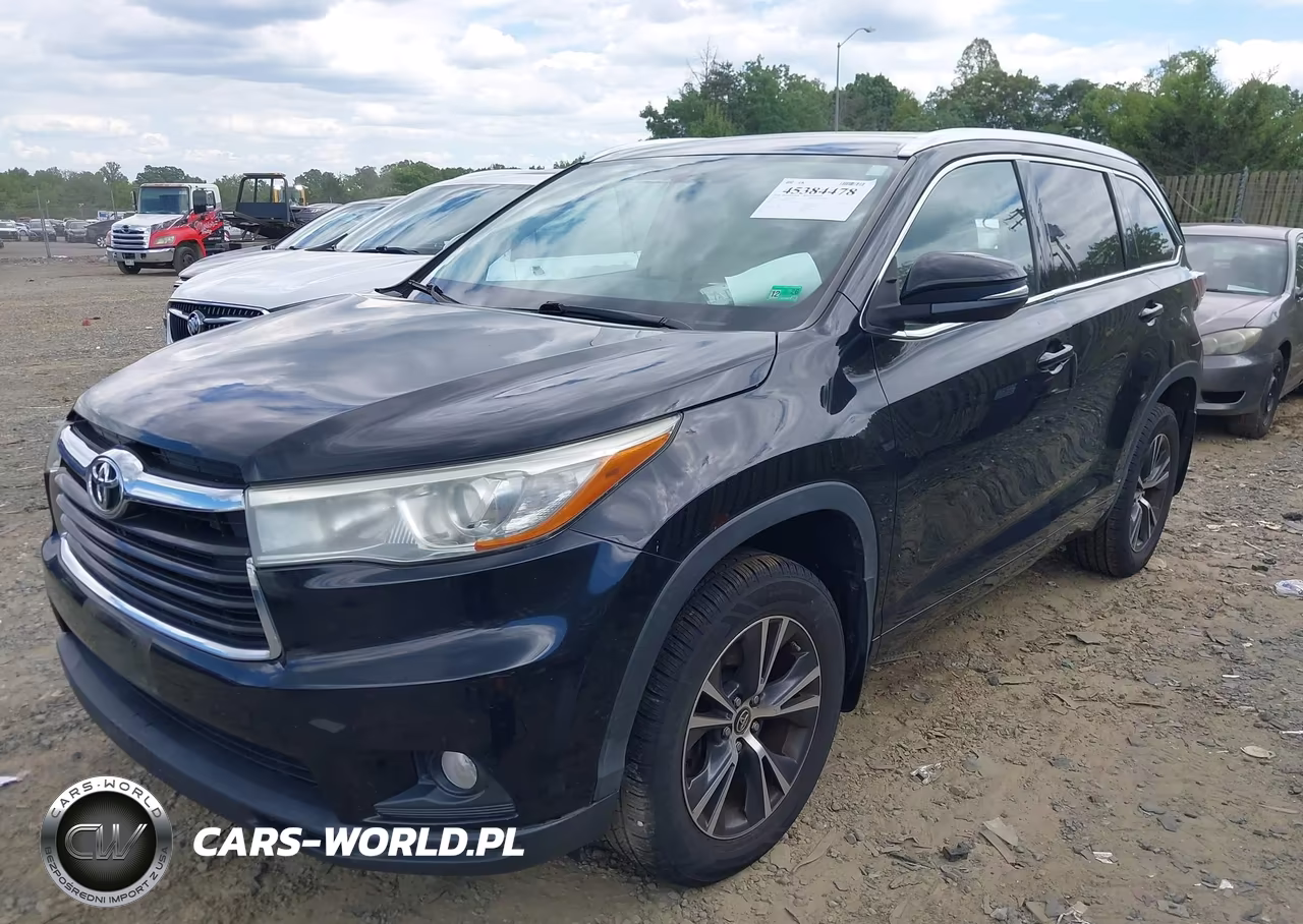 2016 Toyota Highlander Xle V6 VIN:5TDJKRFH5GS284376 - 2